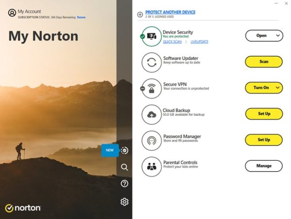 Norton 360 Deluxe 75Gb AF 1 User 10 Device - Image 2