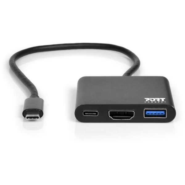 Port USB Type-C to 60W PD Dock Black - Image 2