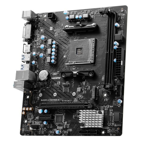 MSI B450M-APRO MAX II AMD AM4 Motherboard - Image 2