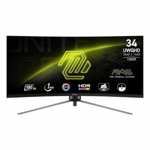 MSI MAG345CQR Curved Monitor 1ms 180Hz