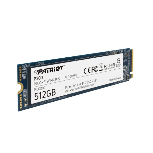 Patriot P300 512GB M.2 PCIe NVMe SSD - Image 2