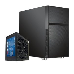 PCBuilder Black Box Chassis With 300W PSU