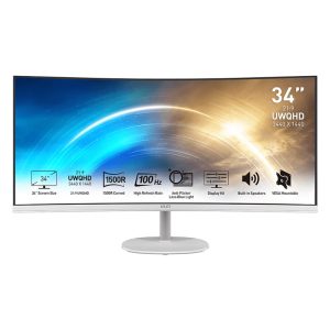 MSI PRO MP341CQ Pro Monitor 1ms 100Hz White