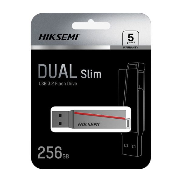 Hikvision Dual Slim series 128GB USB3.2 Flash Drive - Image 3
