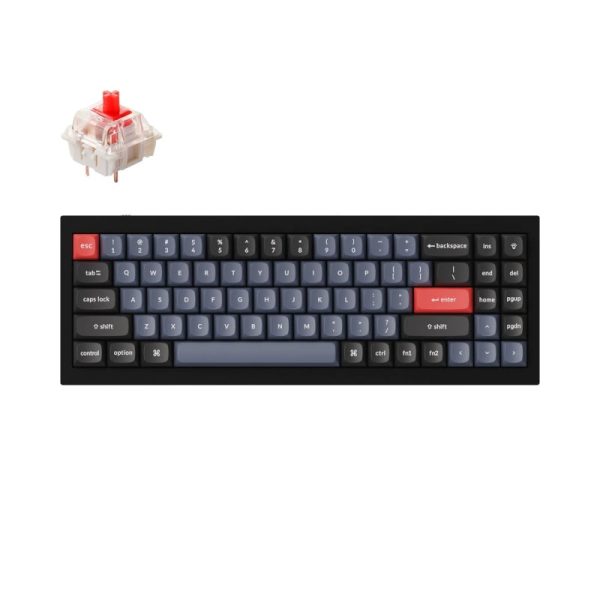 Keychron Q7 70% Red G Pro Switches Black
