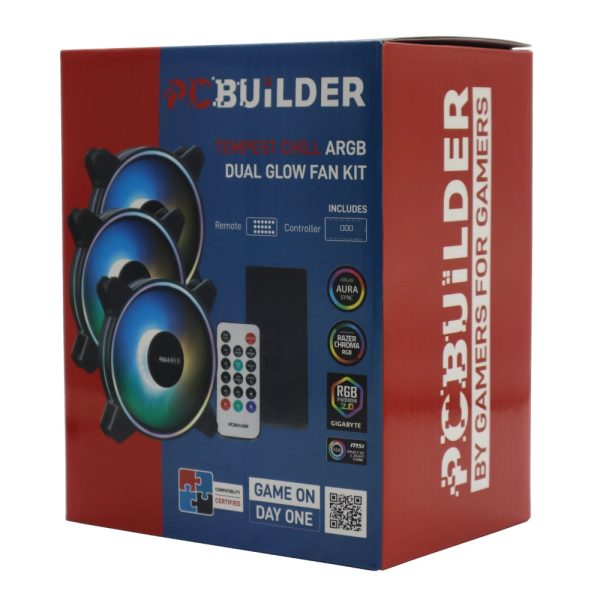 PCBuilder Tempest Chill ARGB Fan Kit - Image 2