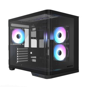Raidmax I630 Dual Chamber Curved Glass Gaming Chassis Black