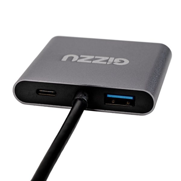 Gizzu 4-in-1 Type-C to Dual HDMI Hub - Image 2