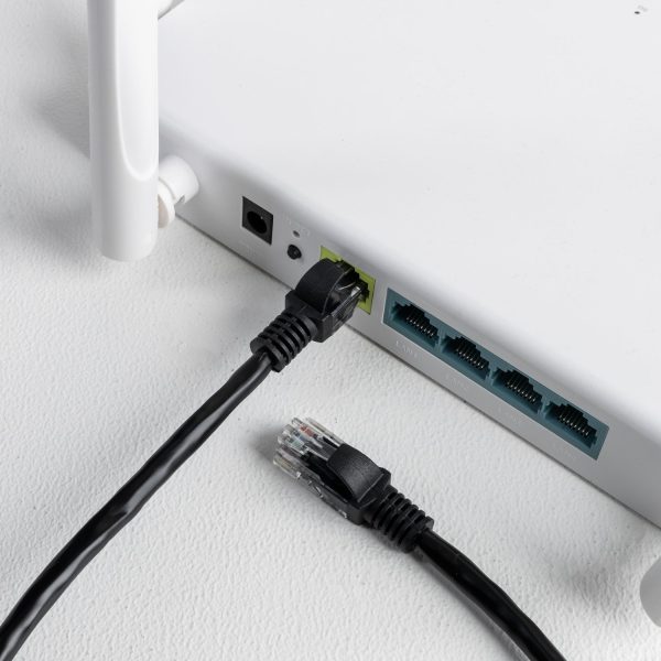 Gizzu Cat6 UTP Fly Lead Ethernet Network Cable 1m Black - Image 2