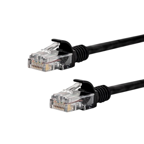 Gizzu Cat6 UTP Fly Lead Ethernet Network Cable 1m Black
