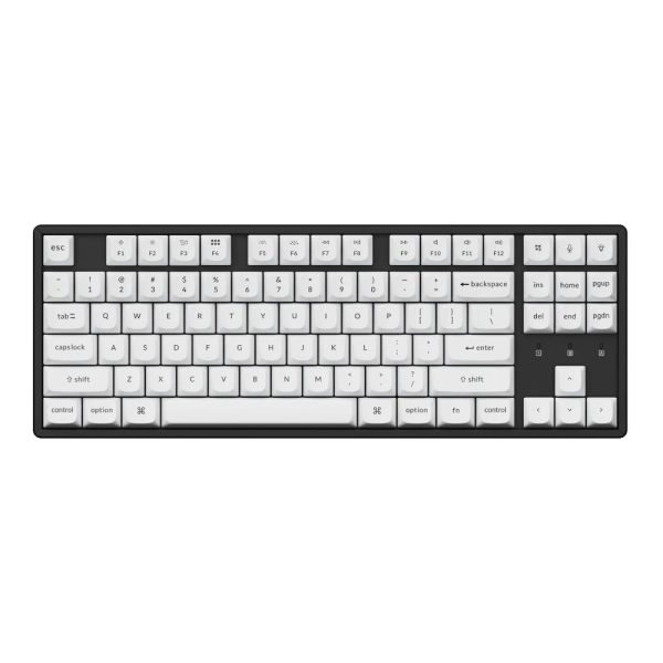 Keychron Double Shot PBT OSA Full Keycap Set Black & White - Image 4