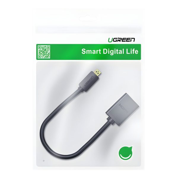 UGREEN Micro HDMI Male to Female Adapter Black - Image 3