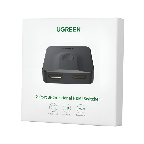 UGREEN 2 in 1 Bi-Directional 4K HDMI Switcher Black - Image 3