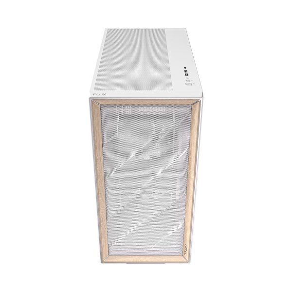 Antec FLUX Gaming Chassis Wood White - Image 2
