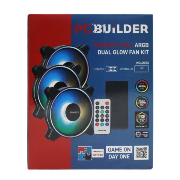 PCBuilder Tempest Chill ARGB Fan Kit - Image 5