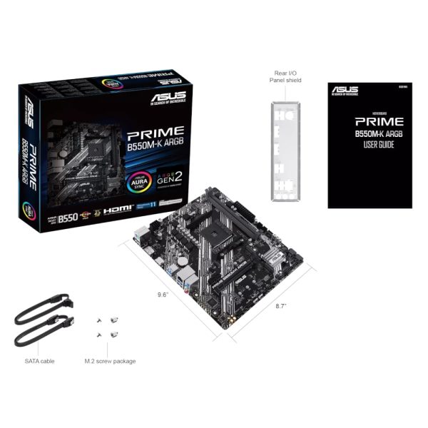 Asus PRIME B550M-K ARGB AM4 Motherboard - Image 5