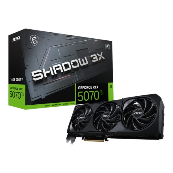 MSI GeForce RTX 5070 Ti 16GB SHADOW 3X