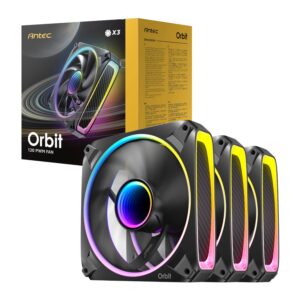 Antec ORBIT 120mm ARGB Fan 3 Pack Black