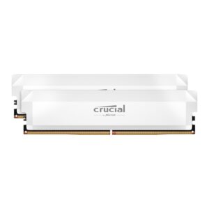 Crucial Pro DDR5 6000MHz 32GB OC Memory Kit White