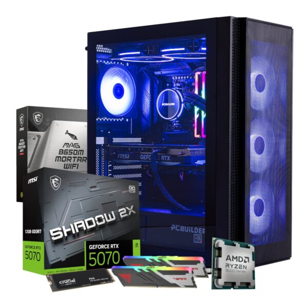 PCBuilder Ryzen 7 9700X TACTICIAN Gaming PC - Image 2