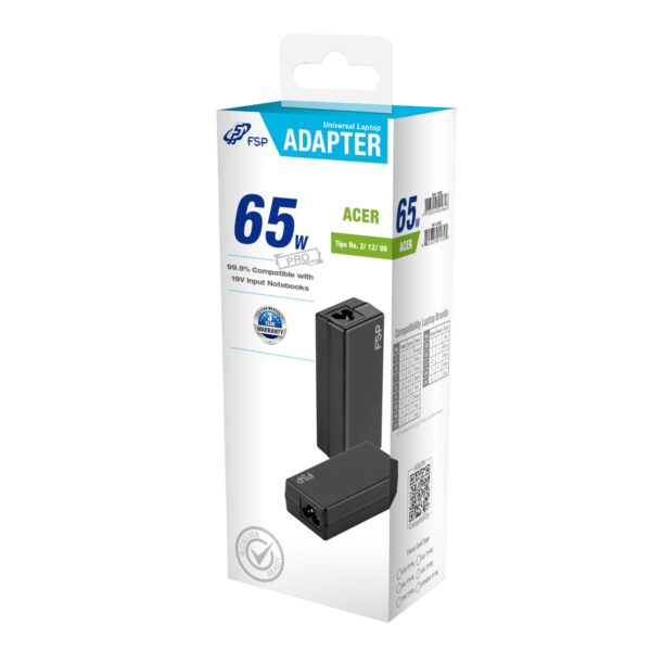 FSP PRO 65W Universal Laptop Adapter Acer - Image 4