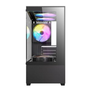 ITX Mini Tower Gaming Chassis – Black