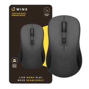 WINX CLICK Easy 1600DPI Wireless Mouse Black