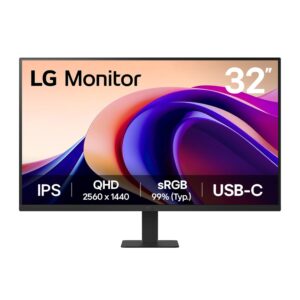 LG 32 inch QHD IPS Monitor with USB-C 100Hz