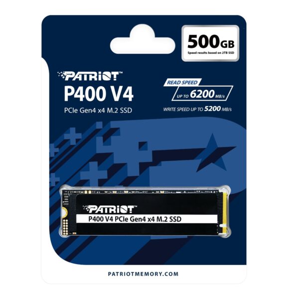 Patriot P400 Lite 500GB M.2 PCIe NVMe SSD - Image 4