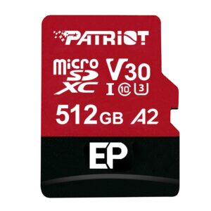 Patriot EP V30 A2 512GB Micro SDXC Memory Card