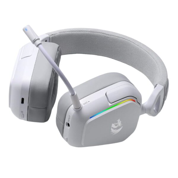 Redragon H868 RGB Wireless Headset White - Image 3