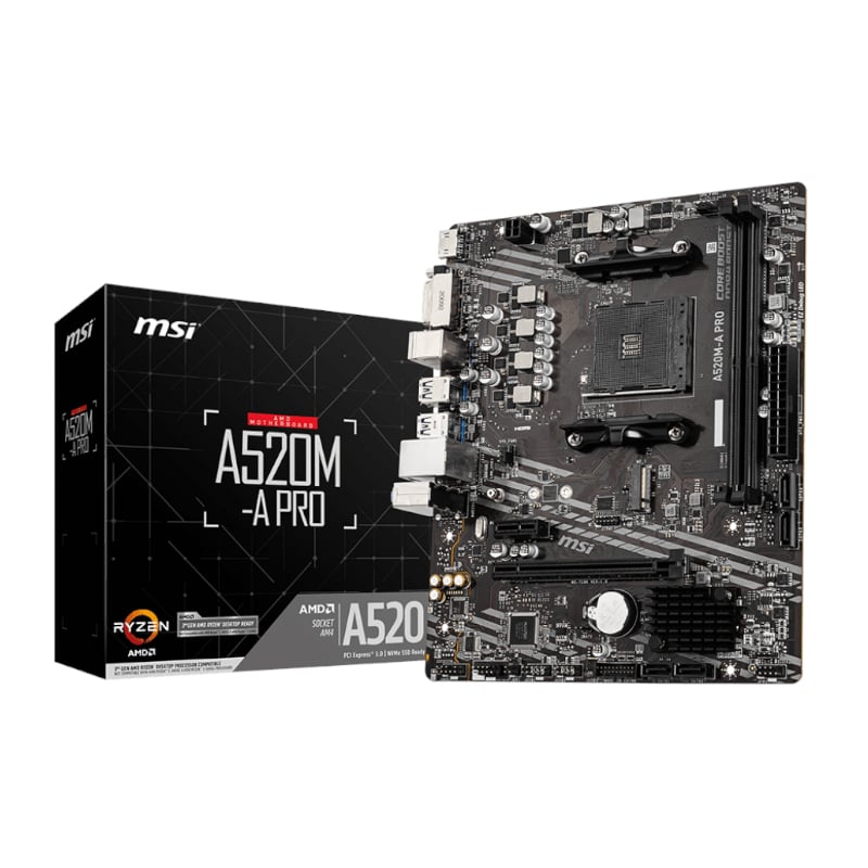 MSI A520M-A PRO AM4 AMD MATX Motherboard