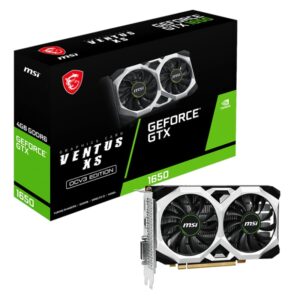MSI GTX 1650 VENTUS XS 4GB GDDR6 Graphics Card