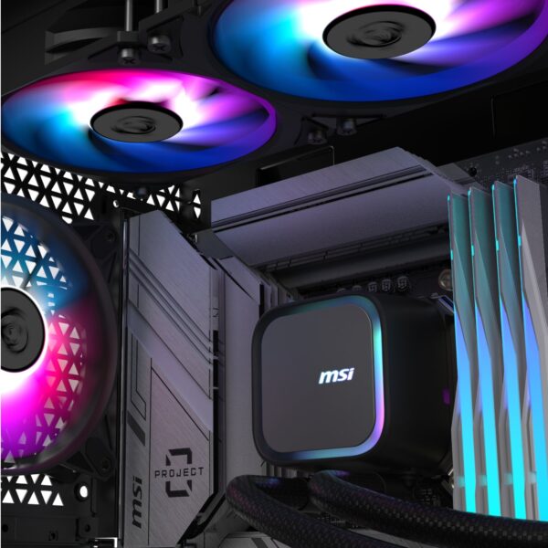 MSI MAG Coreliquid A13 240 AIO Liquid CPU Cooler - Black - Image 4