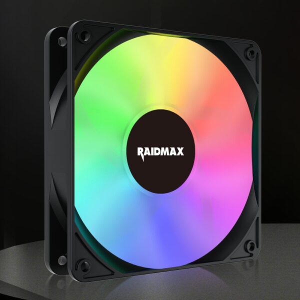 Raidmax 120mm 3pin ARGB 4in1 Fan - Black - Image 4