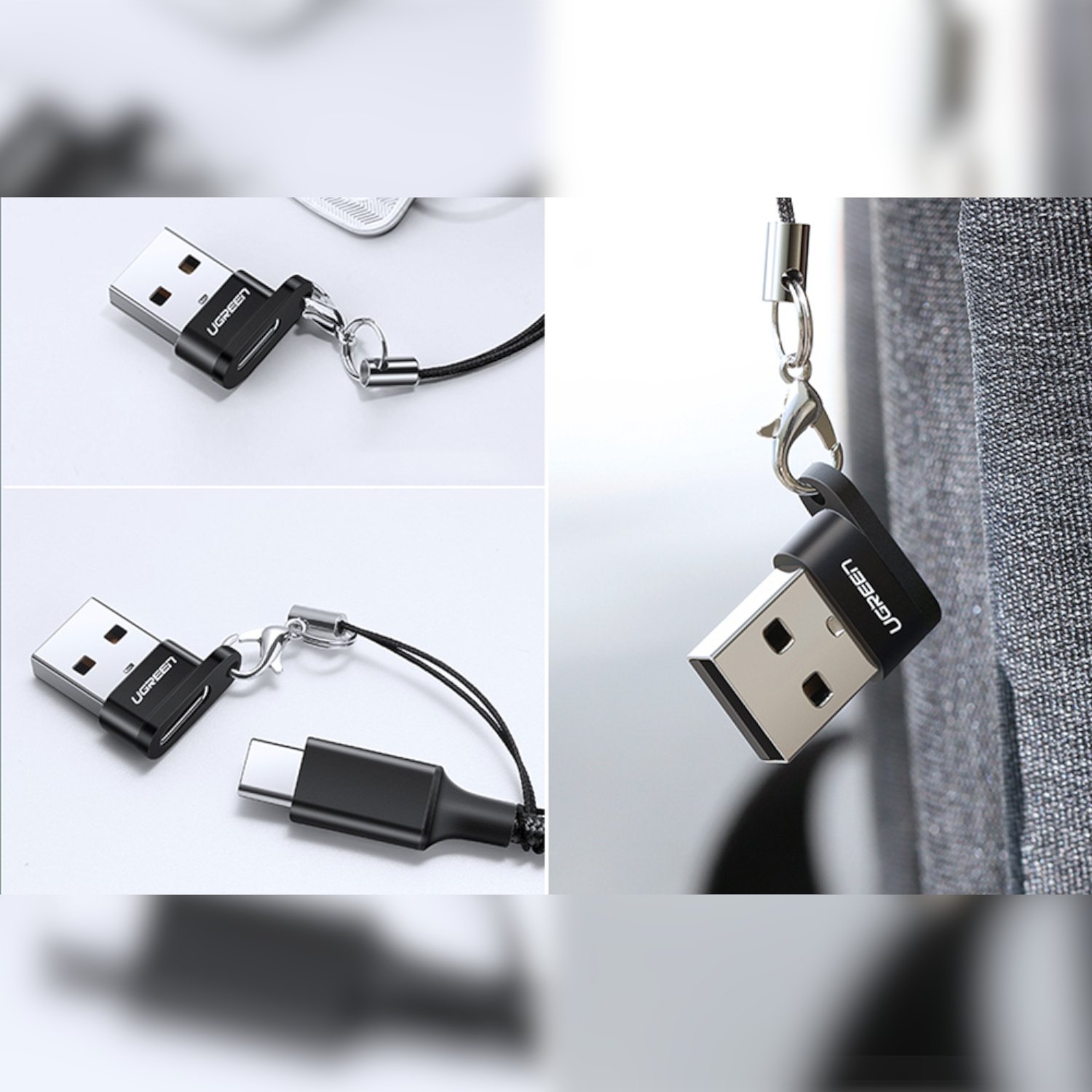 UGREEN USB A Male to USB Type-C Female Adapter (Black) - Image 2