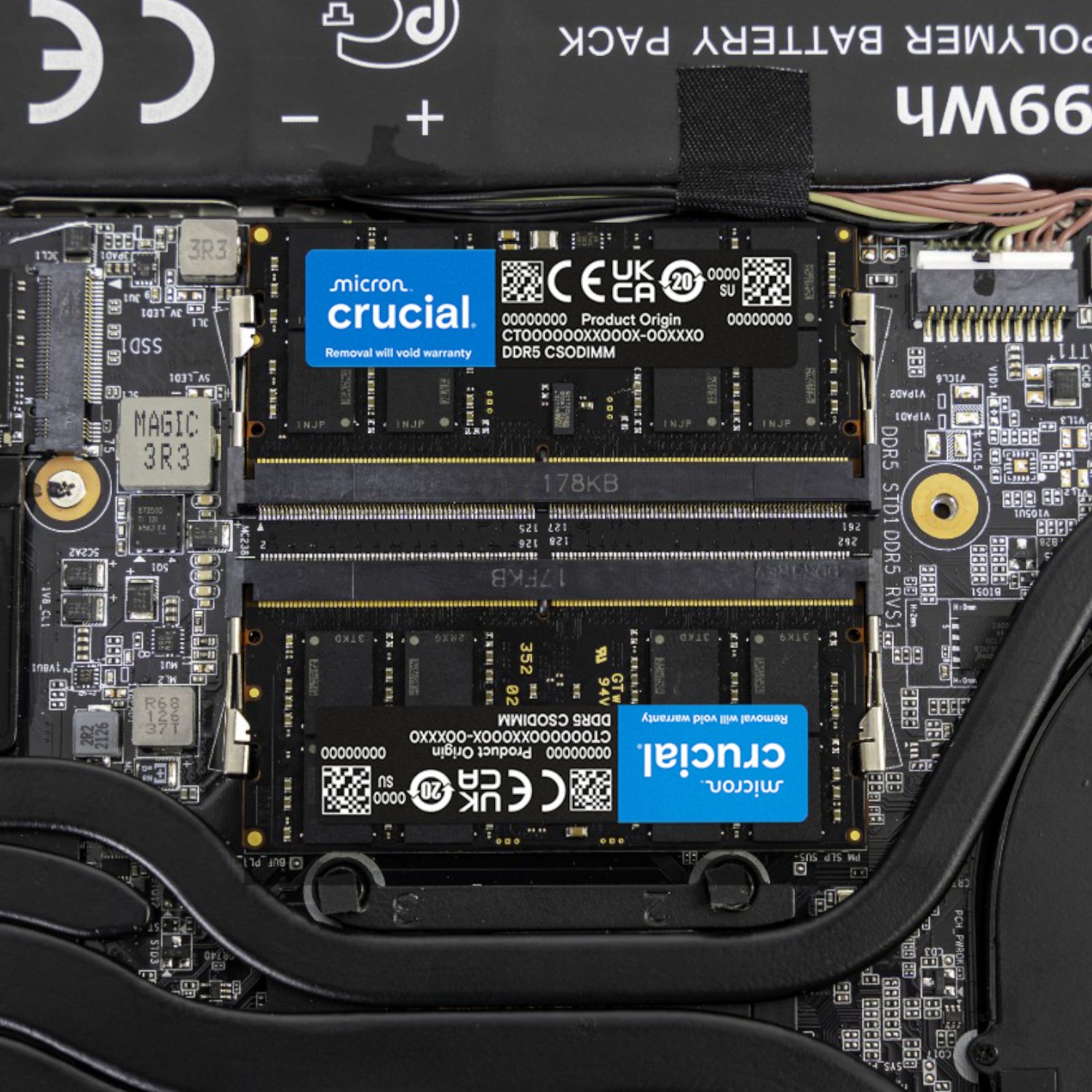 Crucial DDR5-6400 64GB CSODIMM Notebook Memory Kit (2 x 32GB) - Image 4