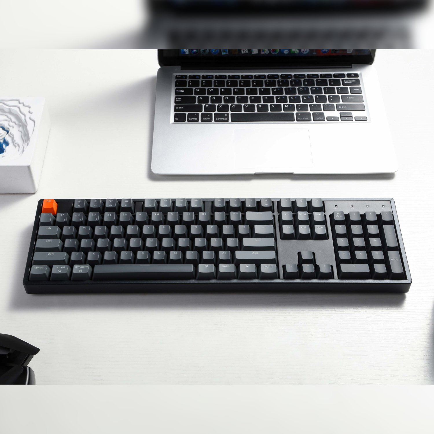 Keychron K10 QMK Full-size RGB Wireless Custom Mechanical Keyboard V.2 (Super RED Switch) – Black - Image 3