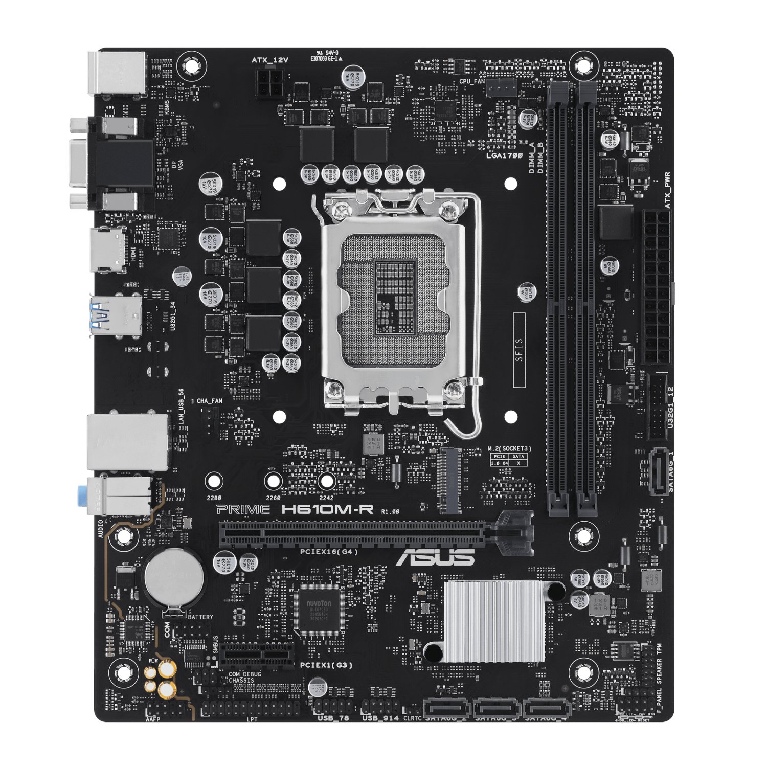 Asus PRIME H610M-R LGA1700 Micro ATX Motherboard - Image 2