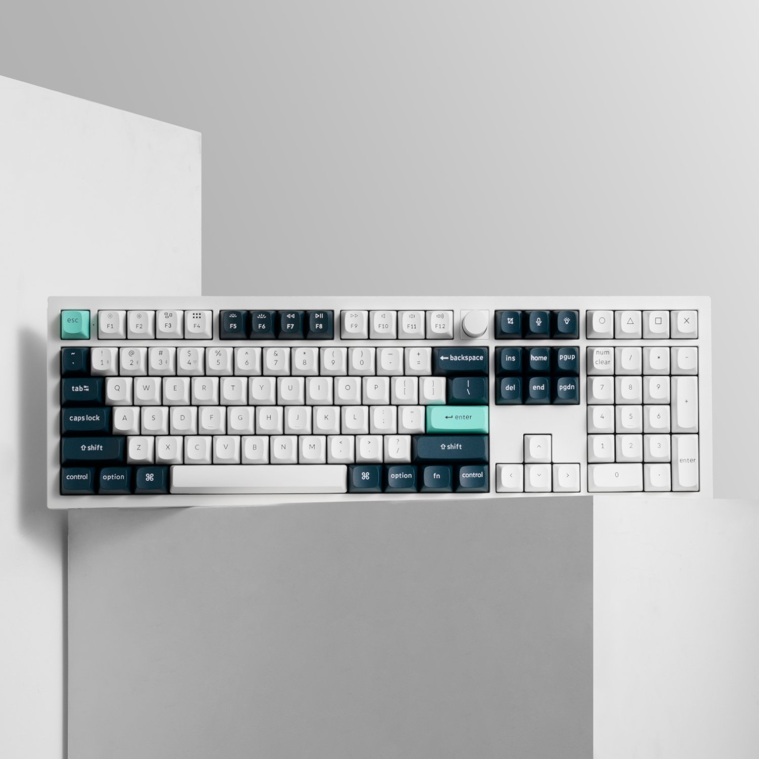 Keychron Q6 HE QMK Full-size Wireless Custom Mechanical Keyboard (Nebula Switch) – Shell White - Image 4
