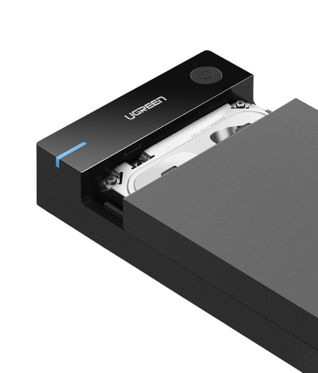 UGreen 3.5 SATA Hard Drive USB 3.0 Enclosure 5Gbps – Black - Image 2
