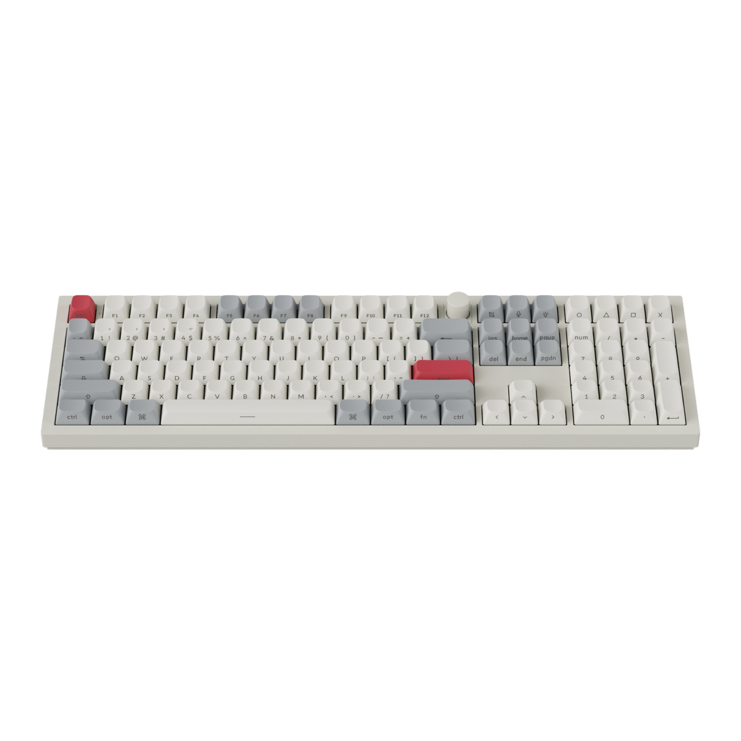Keychron Q6 Max QMK/VIA Wireless White Custom Mechanical Keyboard OSA Gateron Red Jupiter Switches - Image 2