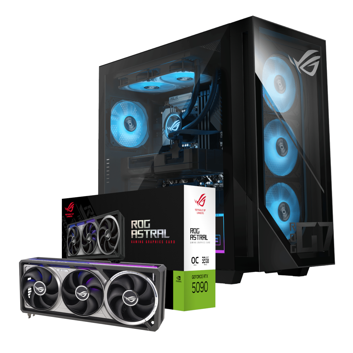 Asus ROG G700 Intel Ultra 5 RTX 5090 OC Windows 11 Home PC (RTX 5090 OC | 16GB DDR5 | 1TB NVMe)