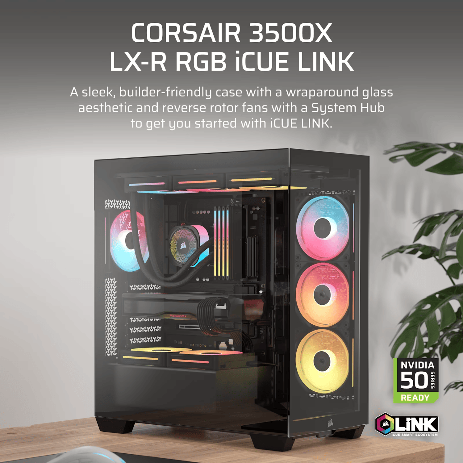 Corsair 3500X LX-R RGB iCUE LINK Black - Image 2